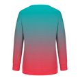thumbnail image 3 of Chandails à Capuchon Mode pour Femmes 2023 Col Rond Mode Décontracté Manches Longues Imprimé Chandail Hauts Blouse Rabais de 50 % Liquidation Costumes d'Halloween/Noël, 3 of 3