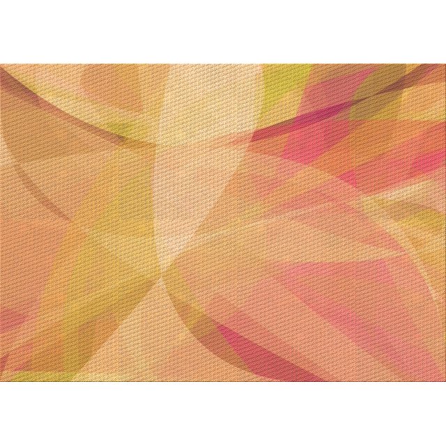 Ahgly Company Tapis d'Intérieur Lavables en Machine Rectangle Transitionnel Orange Vif, 2' x 3'