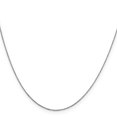 thumbnail image 3 of Collier Chaîne Torsadée à Maillons Ronds 14k Or Blanc 14 Pouces.6mm Pendentif Breloque, 3 of 9