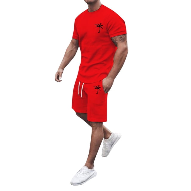 Men's Suits Quick-Dit Summer Tracksuit for Everyday Casual Outdoor Travel Performance Athletic Set