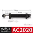 thumbnail image 1 of Bgsha Hydraulic Shock Absorber Hydraulic Buffer Damper Hydraulic Damper Oil Pressure Buffer Damper Cylinder Spring Adjustable AC0806/2020/1008 Accessories, 1 of 1