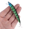 thumbnail image 2 of 10pcs Leurres de Pêche Colorés 95mm Crankbaits Appâts Crochets Pointus Accessoires de Pêche Tackle, 2 of 14