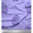 thumbnail image 1 of Soimoi Poly Georgette Fabric Leaves & Floral Block Print Fabric by Yard 52 Inch Wide, 1 of 3