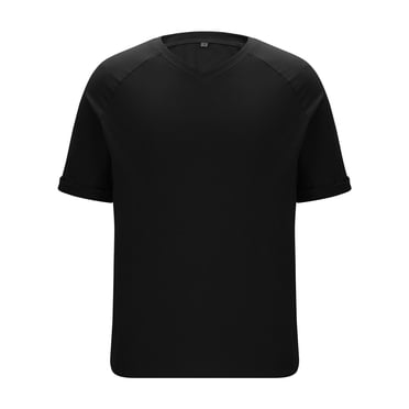 cfhntfmh Men's Summer Fashion T Shirt Short Sleeve V Neck T-Shirt Casual Classic Basic Tee Shirts Big and Tall
