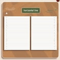 thumbnail image 4 of Styesk Pack Of Two, Vintage Loose-leaf Detachable Notebook, Horizontal Lines New Notepad, 4 of 9