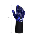 thumbnail image 4 of LJNYFDC Microwave Mitten Heat Resistant Kitchen Glove with Non Sticky and Non Slip Design Reusable Five Fingers Triple Layer Protection Long Sleeve 800 Degree F, 4 of 6