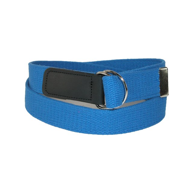 CTM® Cotton Web Belt with Double D Ring Buckle (Women's Plus Size)