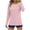 #0074-Pink, variant on Ailaofu Women's Sun Shirts Protection Rash Guard Long Sleeve Swim Shirts Quick Dry Lightweight Workout Tops