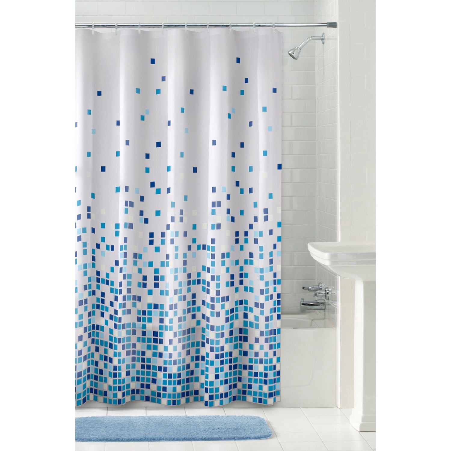 Mainstays Geo Matrix PEVA Shower Curtain or Liner