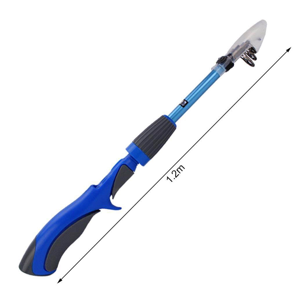 1.2m/ 1.4m Ice Fishing Rod Closed Face rod combo Spinning Fishing Reel Combo Fishing Tackle Set Telescopic Rod for Outdoor
