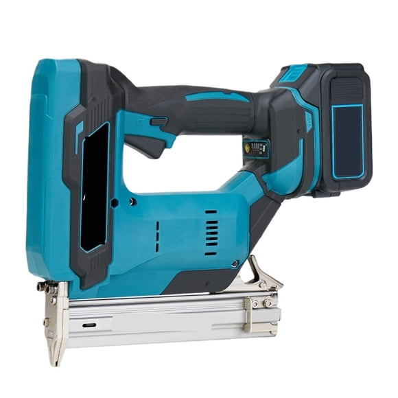 Brushless Wireless Cordless F30 Electric Nail Gun Stapler Nailer Woodworking Lithium Battery + 1set Nails For 18V Battery ,Adjustable