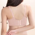 thumbnail image 4 of Backless Sports Bra Women Seamless Bra Feature V-Neck Bralette Bra Style W-725 Pinks 34, 4 of 4
