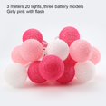 thumbnail image 1 of Light Ball Cotton Decoration String Light Hanging String Lamp for Party Wedding  3pcs Batteries  Flashing  Green, 1 of 10