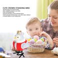 thumbnail image 3 of Standing Bird Christmas Decoration, Gold Crown Polyester Fiber Adorable Standing Bird  for Thanksgiving, 3 of 8
