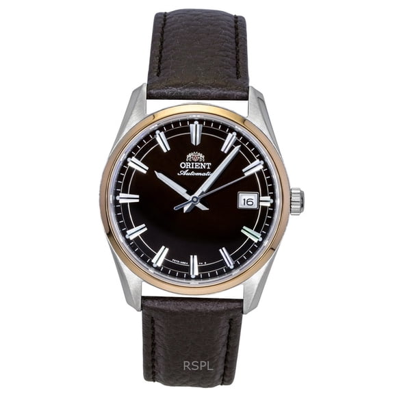 Orient Montre pour Homme avec Bracelet en Cuir Extensible, Cadran Marron, Automatique RA-AC0R03Y