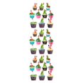 thumbnail image 2 of maskred 10pcs Fork Fruit Cake Sandwich Set Strawberry Pear Blueberry Forks Animal Cartoon Santa Claus Sticker Reusable 3Set, 2 of 6