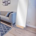 thumbnail image 2 of Miangastore Floor Mirror Base 1Set Natural Wood Rectangular Anti-slip Stable Luxury Minimalist Design Adults, 2 of 8