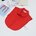 thumbnail image 4 of Wweixi Women Simple Design Solid Color False Collar Girls Formal Fake Half Shirt Decorative Detachable Lapel Accessory Red Round, 4 of 6
