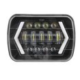 thumbnail image 2 of 300W 7in LED Car Headlight Aluminum Shell Square Front Lamp Fits for Jeep Wrangler, 2 of 9