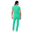 thumbnail image 2 of Adar Addition Go-Higher Scrub Set For Women - Notched V-Neck Scrub Top & Skinny Cargo Scrub Pants, 2 of 7