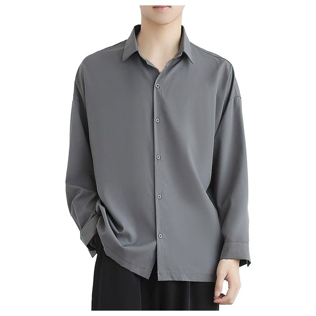 Chemises pour Hommes Tech Manches Longues Chemises Décontractées Entraînement