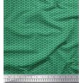 thumbnail image 1 of Soimoi Modal Satin Fabric Dot & Geometric Small Printed Craft Fabric by The Yard 42 Inch Wide, 1 of 3