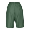 thumbnail image 5 of Women's Casual Elastic Shorts with Button Closure and Pockets Versatile Wide Leg Design for Everyday Wear, 5 of 5