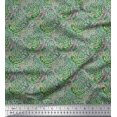 thumbnail image 1 of Soimoi Polyester Crepe Fabric Brush Stroke Abstract Fabric Prints by Yard 52 Inch Wide, 1 of 3