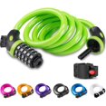 thumbnail image 1 of Opaza Bike Lock with 5-Digit Code, 1.2M/4FT Bicycle Combination Cable Lock Lightweight & Security Bike Chain Lock for Bicycle, Mountain Bike, Electric Bike,Scooter, 1 of 7