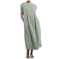 thumbnail image 2 of UPPADA Robe Maxi Kaftan Ample, Sans Manches, Décontractée, Robes pour Femmes, Tailles P-TTTG, 2 of 7