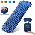thumbnail image 1 of Inflatable Sleeping Pad,Self-Inflating Camping Mat- Ultralight Compact Waterproof Foldable TPU Air Mattress Pads for Backpacking,Travel,Hiking,Tent,Beach,Outdoor + Eye Mask & Carry Bag, 1 of 8