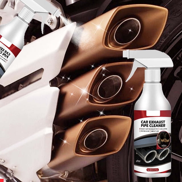 HOARBOEG Car Exhaust Pipe Cleaning Agent Rust Removal Carbon Deposition Removal Removal Cleaning Agent Car And Motorcycle Maintenance 60mlHousehold Cleaning Tools