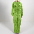 thumbnail image 4 of zanvin Pyjama une-Pièce Chaud en Molleton pour Femme, Combinaison à Capuche en Peluche à Manches Longues pour l'Hiver, Vert, TG, 4 of 6