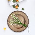 thumbnail image 4 of Kingtowag Gold Acrylic Dinner Plate Chargers Scalloped Rim Wedding Banquet Decor, with Scalloped Rim, for Weddings, Banquets, or Festive Gatherings, Lightweight and Durable (#A), Clearance Sales!, 4 of 6
