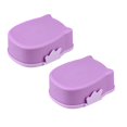 thumbnail image 1 of Oleegame 2PC Bathtub Drain Stopper Container Lunch Purple Owl Box Storage Box Box Portable Food Lunch Bag Purple, 1 of 3
