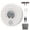 White, variant on DEBGFS CD player portable Discman rechargeable CD player with speaker Portable cd player with headphones CD-R MP3 USB playable Anti skip CD playing for car suitable for personal or,White
