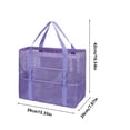 thumbnail image 2 of Large Mesh Beach Tote Bag with Secure Zipper Pocket for Family Pool Swimming and Cruise, 2 of 4