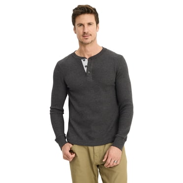Jockey Henley Gaufré à Manches Longues pour Hommes