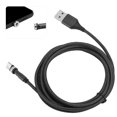 thumbnail image 3 of Fast Charging Cable, Dustproof 3 in 1 Micro USB Fast Charging Cable, 5V/2.1A  Charging Compatible with All Mobile Phone Black, 3 of 8