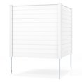thumbnail image 1 of Gymax PP Privacy Fence Screen 48'' H x 48'' W 2 Panels No-Dig Air Conditioner Trash Can Pool Equipment Enclosure White, 1 of 10