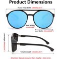 thumbnail image 3 of FEISEDY Lunettes de Soleil Steampunk Classiques pour Hommes Femmes Rétro Rondes Gothiques Lunettes Protection UV400 B2957, 3 of 6
