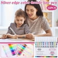thumbnail image 1 of RKSTN double line pen 12-color Double Line Outline Pen Set For Student Drawing Graffiti Marker 5ml, 1 of 8