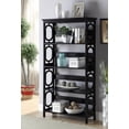 thumbnail image 2 of Convenience Concepts Omega Four-Shelf Bookcase in Black Wood Finish, 2 of 5