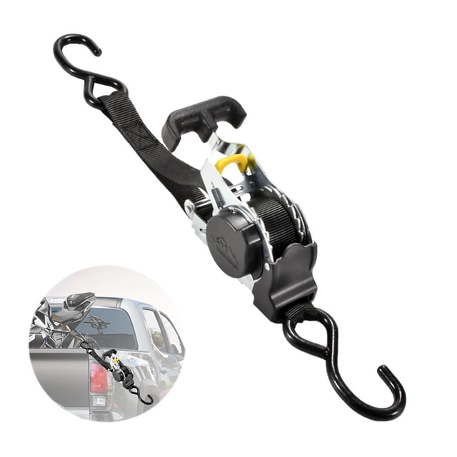 Load Lugga Strap Motorcycles Ratchet Strap With S Hook Heavy Duty Auto Retractable Ratchet Strap For Trailers Vehicles Boat