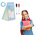 thumbnail image 1 of LEEYNEER Cartes Éclair de Multiplication 3e 6e Année 17 Pcs Table des Heures Cartes de Mathématiques avec Marqueurs Effaçables à Sec Outils d'Apprentissage Portables pour l'École à la Maison et la Salle de Classe, 1 of 9