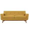 thumbnail image 5 of Modway Engage Modern Upholstered Fabric Loveseat in Citrus Yellow, 5 of 5
