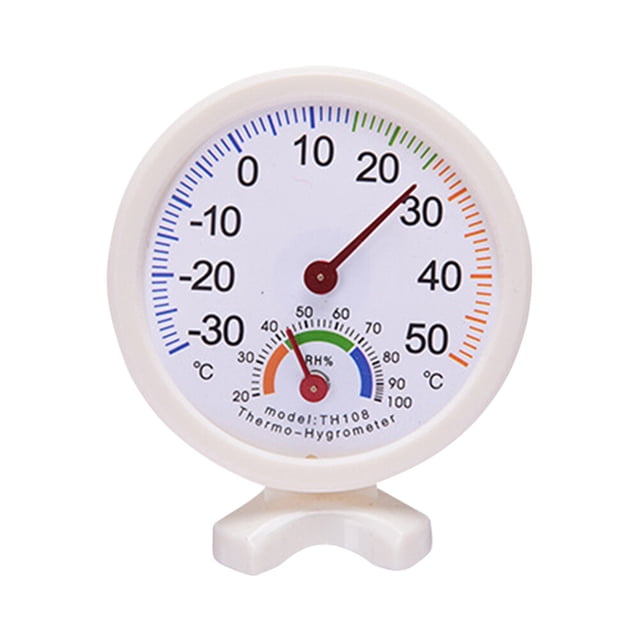 Miangastore Durable High Precision Pointer Hygrothermograph Multiple Use Thermometer Hygrometer (White)