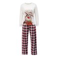 thumbnail image 1 of Family Matching Pajamas Set, O-Neck Long Sleeve Tops+ Long Pants,dog's clothes, 1 of 9