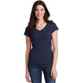 thumbnail image 3 of Gildan T-Shirt Ajusté à Col en V pour Femmes SoftStyleÂ® 7,5 Oz./verge Lin., 3 of 7