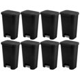 thumbnail image 1 of Sterilite 11.9 Gal Rectangle Step On Trash Kitchen Wastebasket (8 Pack), 1 of 9